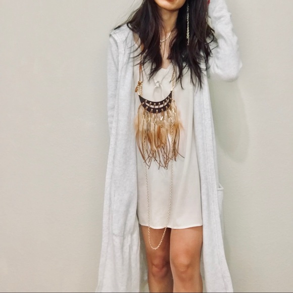 Sweaters - Brand new long fleece hoodie cardigan